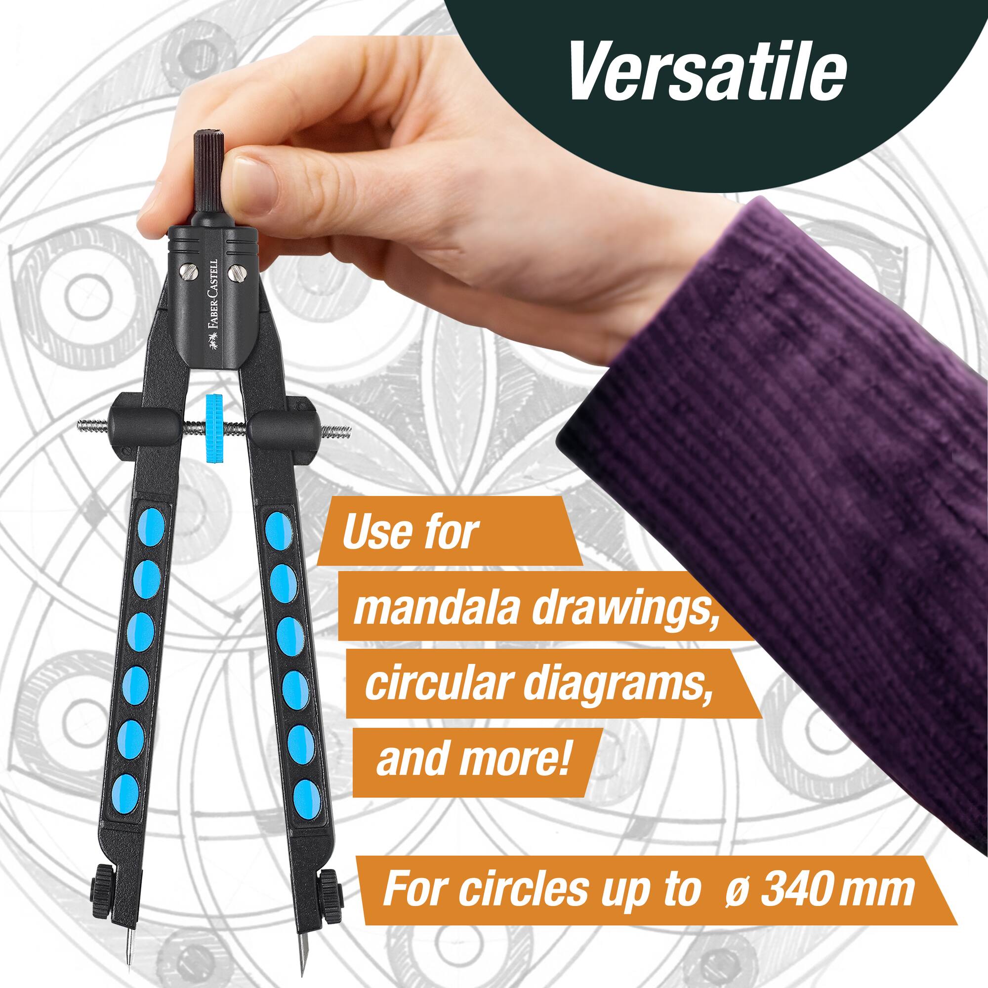 Faber-Castell® Pearl Blue Quickset Compass